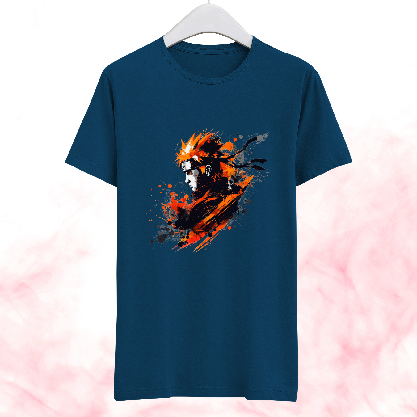 Naruto Splash Effect - Half Sleeve Tshirt