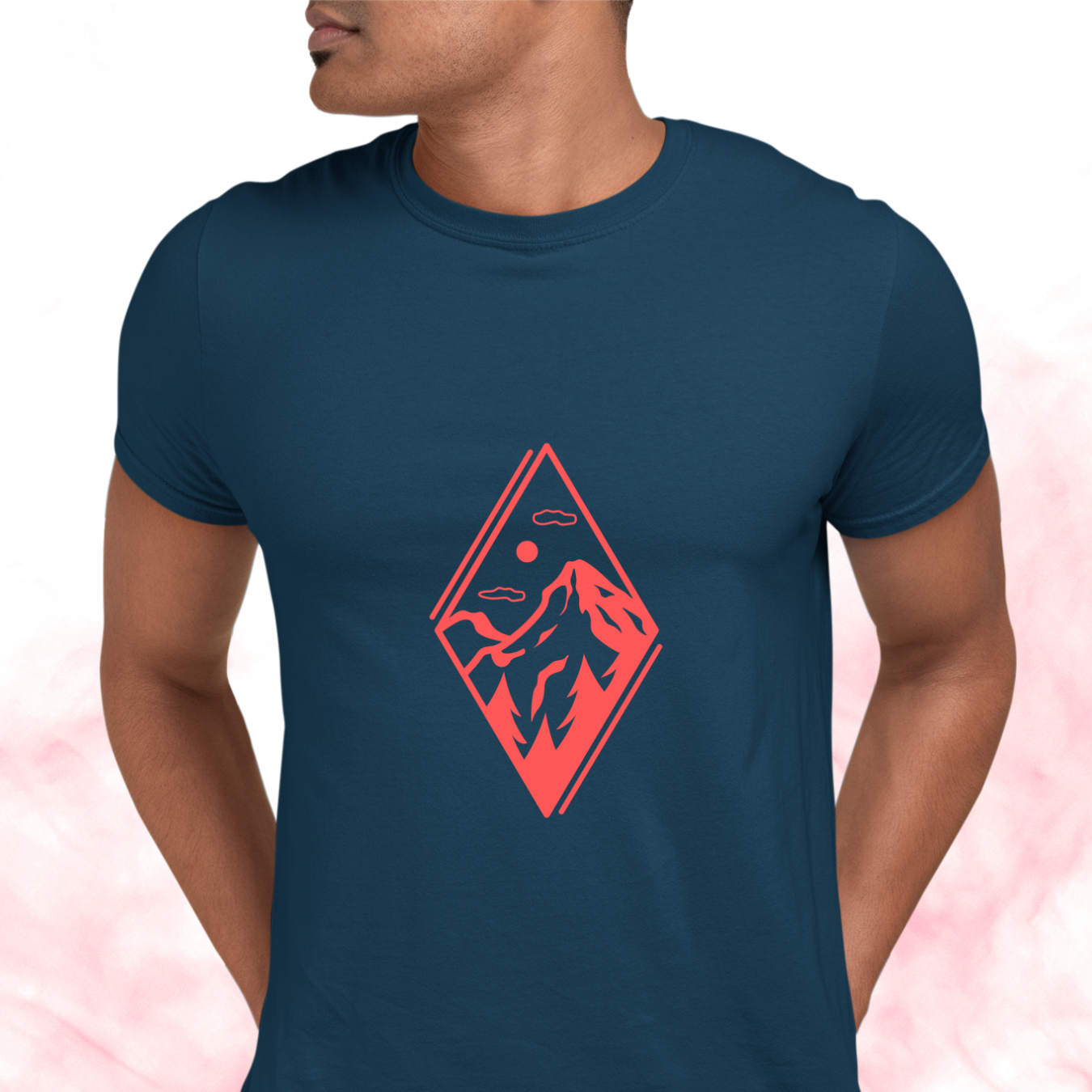 Abstract Minimal Mountain design - Unisex Tshirt