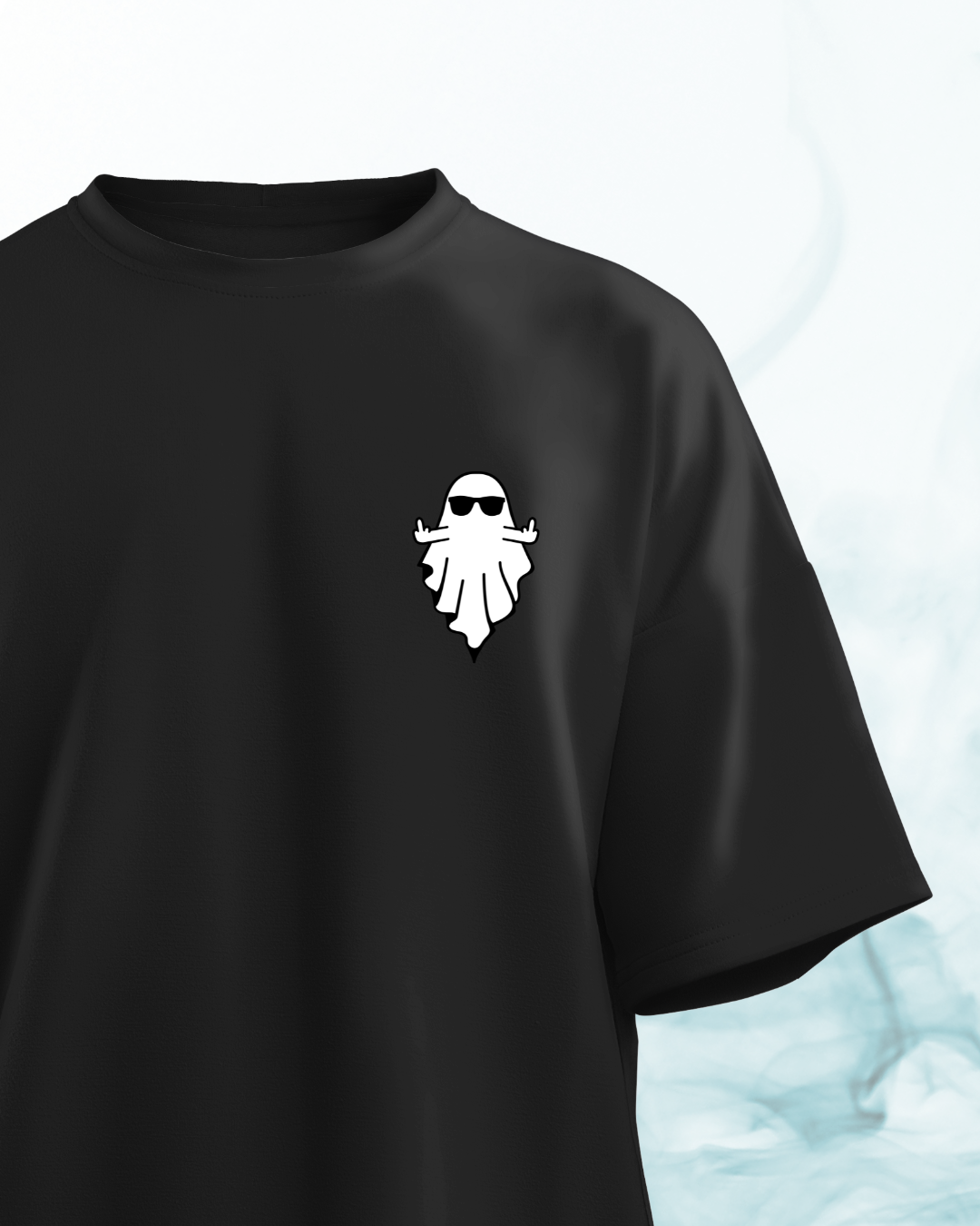 Cool Ghost with Attitude - Oversized Tshirt